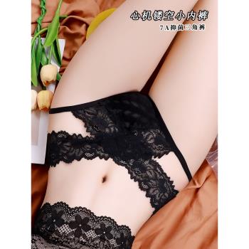 中腰內褲女2025新款性感純欲大碼7A抗菌夏季薄款蕾絲女士三角褲