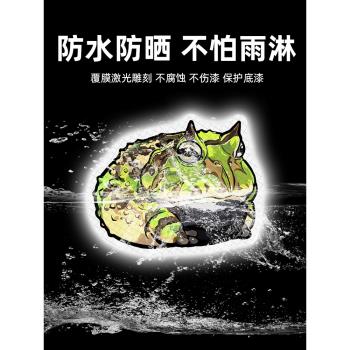 啾星人鸚鵡爬寵個性創意卡通車貼反光貼紙轎車電瓶車行李箱防水貼