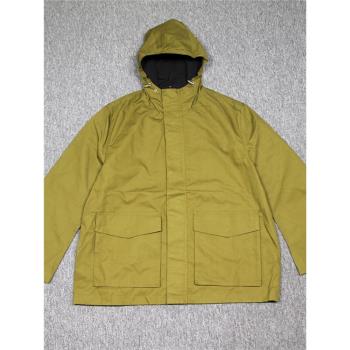 剪標男士秋季連帽工裝夾克服寬松休閑防風防水多口袋風衣上衣外套