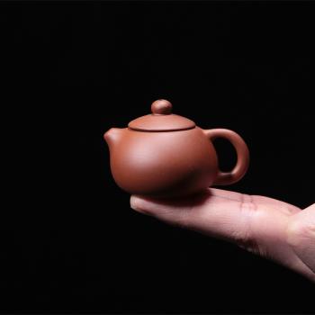 宇軒 創意指尖壺茶寵迷你紫砂壺小號袖珍手工可養小茶寵禪意擺件
