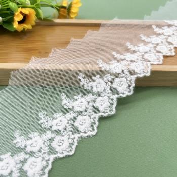 9.5釐米棉線刺繡蕾絲花邊洛麗塔連衣裙女生可愛服裝日常洋裝裙