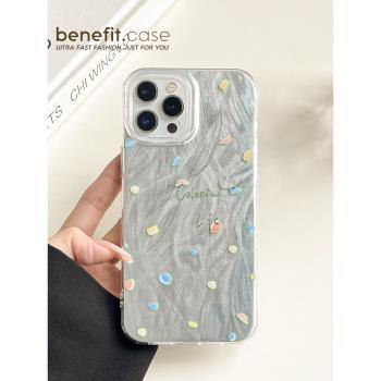 benefit波點手機殼小眾矽膠蘋果