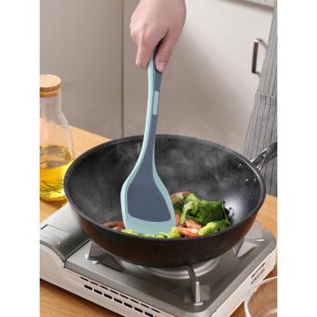 不粘鍋矽膠鏟煎鍋炒鍋炒勺炒菜鏟子耐高溫廚具套裝平底鍋矽膠鍋鏟