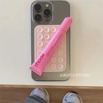 chic韓國ins博主同款個性時尚吸盤簡約韓版高透創意適用iphone16promax/15pro蘋果14/13手機殼12保護套11防摔