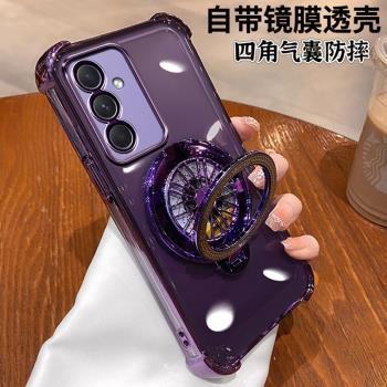 適用三星A55手機殼A55 5G保護殼氣囊防摔SM-A5560矽膠套鏡頭膜全包GalaxyaA55軟殼三星a55外殼男女帶支架新款