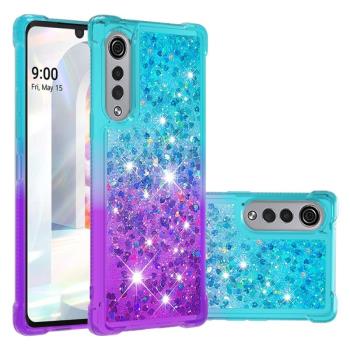 適用LG Velvet 4G 5G G9四角防摔漸變流沙K51手機套K31保護軟殼Stylo6 K71