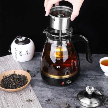 全自動噴淋蒸汽煮茶器加厚玻璃養生壺保溫安化黑茶普洱電茶壺自