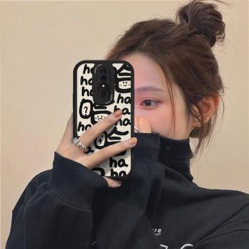 適用OPPOA9手機殼創意文字OPPOK12新款搞怪K11/K10/K9保護套A5/A7鏡頭全包男女A11S情侶K5K3K7軟矽膠X防摔PRO