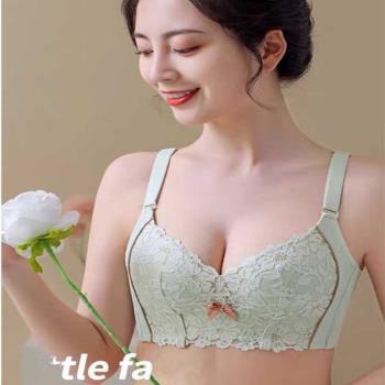蕾絲厚薄杯舒適透氣無鋼圈文胸罩聚攏調整收副乳防下垂女內衣569