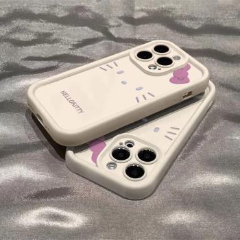 卡通kt貓適用三星s24ultra手機殼矽膠軟s23fe個性s22/s21+創意男女s20fe個性小眾a34a54a53a52新款全包note20