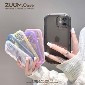 zuom 簡約新款磨砂純色15適用ip14蘋果13的手機殼promax防摔12六色軟殼iPhone11矽膠手機套xr/s女款13pro全包