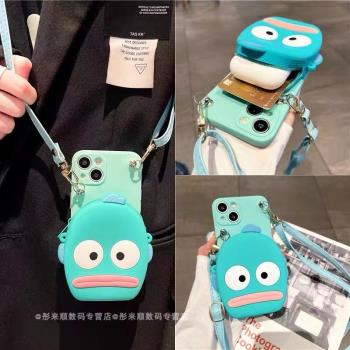 搞怪ins小丑魚適用三星A32手機殼a54/a52s挎零錢包GalaxyA70背帶繩A25a22創意小眾5G防摔A71a53矽膠A21s套A34
