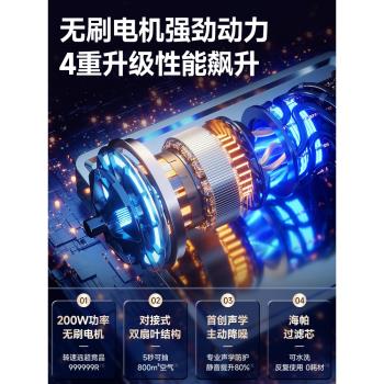 無線車載吸塵器手持小型超強吸力車用無線充電迷你汽車家用大吸力
