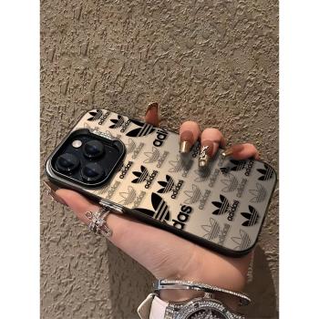 ins風潮牌適用蘋果15promax手機殼iPhone14新款蘋果13男款蘋果12蘋果11創意xr全包防摔xsmax個性8plus保護套7
