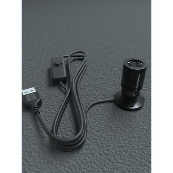 led小射燈移動電源5v充電寶usb調光櫃臺手辦模型1w彩色展示聚光燈
