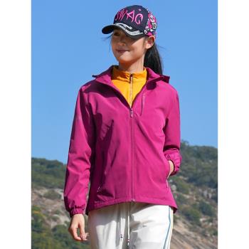 戶外沖鋒衣女上衣防風防水運動外套登山徒步軟殼衣春秋女外套風衣