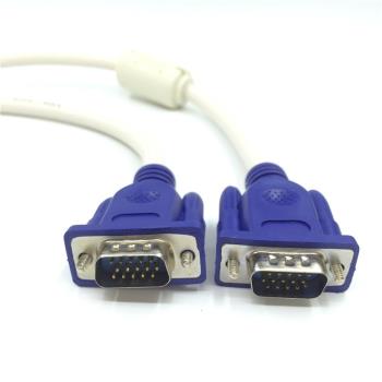 臺式筆記本電腦顯示器連接線資料傳輸線15三排VGA公對公視頻線3米