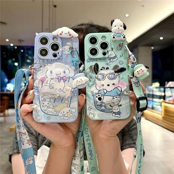 檸檬玉桂狗適用iPhone16 15promax手機殼14 13pro全包邊防摔蘋果12 11可愛xr新品帕恰狗8/7plus保護套5/6plus
