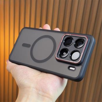 Magsafe磁吸無線充電適用小米15Pro手機殼15/14pro磨砂膚感xiaomi14全包軟邊硬背15防摔抗指紋簡約防滑保護套