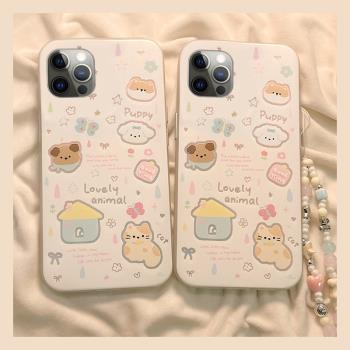適用蘋果15手機殼iPhone13卡通14promax玉桂狗12mini可愛11貓咪x趣味8plus小狗xr女7六xsmax七6s八se2se3五5s