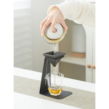 創意無孔茶漏茶葉過濾網高階懶人茶濾支架小青柑專用泡茶壺濾茶器