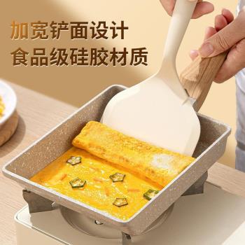 烙餅矽膠鏟新款 耐高溫不粘鍋鏟 玉子燒鍋鏟矽膠炒菜鏟子煎餅廚具