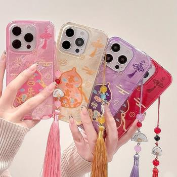 新年國風招財金葫蘆適用於OPPOA5Pro手機殼A58x/A2m套A1x/A55s防摔A97/A3活力A57/A96大紅A53/A72過年女款A83