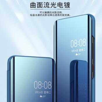 適用三星s22手機殼s22+保護套s22u十鏡面SM-S9010翻蓋S22ultra防摔5g立式支架Galaxy全包plus潮Samsung外殼ta