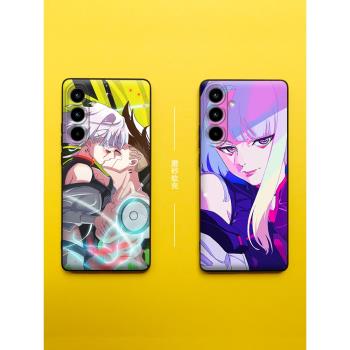適用三星a55手機殼邊緣行者Galaxya35保護套賽博朋克a25露西a15防摔a53動漫a51/a52二次元m54/m53磨砂m33矽膠