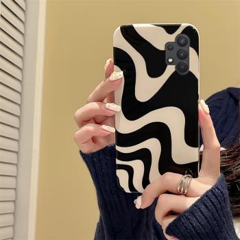 適用於三星 A32手機殼女款個性Galaxy a32防摔全包創意愛心斑馬紋