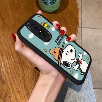 適用OPPOA9可愛Snoopy手機殼A5全包A11x軟矽膠k9s史努比創意男A8防摔k7皮質K12plus保護K10pro套K5女K3新款