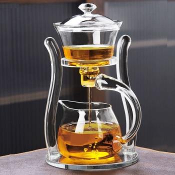 全自動玻璃功夫茶具創意沖茶器家用簡約懶人泡茶器網紅煮茶壺套裝