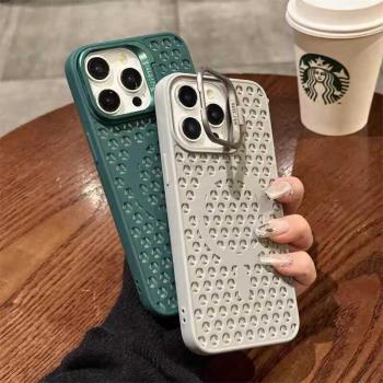 鏡頭支架蘋果15promax散熱透氣手機殼新款16適用iphone14矽膠蘋果13p全包防摔12男女11高階Magsafe磁吸保護套