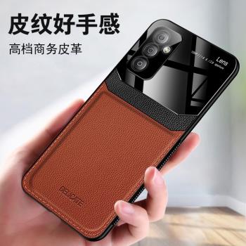 索戀適用於三星A54手機殼皮紋Galaxy A53保護套5G版軟矽膠GalaxyA52全包創意A54防摔男款A50S個性皮質外殼