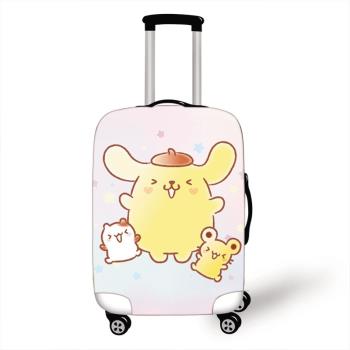 玉桂狗卡通抱抱彈力箱套保護罩拉桿旅行旅遊登機行李皮箱防塵袋子