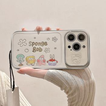 卡通海綿寶寶適用Realme13手機殼GT7Pro新款12PRO+至尊GT6/5/3矽膠OPPO真我V60軟NEO5保護套6SE女GT2防摔可愛