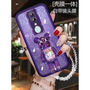 oppoa9手機殼超薄防摔OPPOA9透明矽膠閃粉PCAM10帶鏡頭膜一體0pp0opo高階感小眾oppa9網紅卡通支架opa9保護套