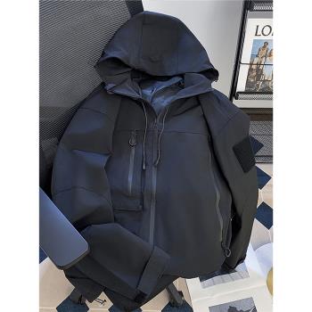春秋vibe工裝沖鋒衣男女潮流戶外登山服休閑運動夾克防風防水外套