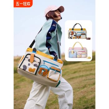 短途旅行包大容量健身包手提斜挎旅行待產行李袋行李箱收納拉桿箱