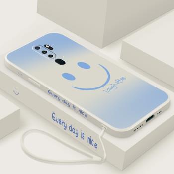 簡約笑臉oppoa11x手機殼a11s小清新a9x液態矽膠a9實用a8高階a11保護套a3全包oppoa5防摔a7x軟殼A9手機套男女