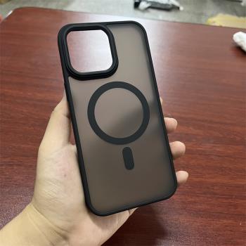 【膚感磨砂】Magsafe磁吸可無線充電適用蘋果14ProMax手機殼iPhone13p防摔保護套11簡約12pm高階感潮男女小眾