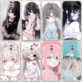 適用OPPOA9X手機殼jk蘿莉0pp0a9x可愛女oppoa9初音未來opopA9二次元a9全包PCAM10閨蜜防摔oppo a9x軟膠套卡通