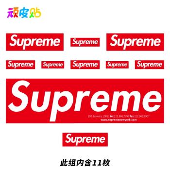 大張歐美潮牌SUP行李箱貼紙衣櫃冰箱墻面裝飾貼畫防水箱子貼