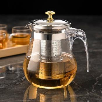 玻璃茶壺耐熱加厚泡茶壺家用小型會客茶具套裝功夫茶茶杯紅茶泡茶