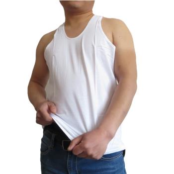 中年男純棉背心汗吊帶爸爸無袖中老年全棉汗衫老人老頭衫爺爺