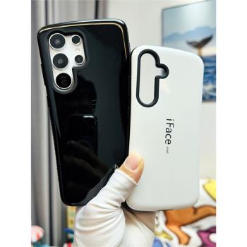 iFace適用三星S25U手機殼防摔波點小蠻腰s24+保護套加厚全包s24ultra保護殼三防弧形矽膠套S25硬殼鏡面烤漆套