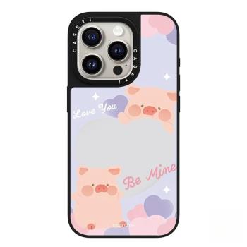 CASETi聯名紫色愛心lulu豬限定iPhone16promax適用蘋果15pro 14 13 12 11手機殼防摔MagSafe磁吸華強北保護套