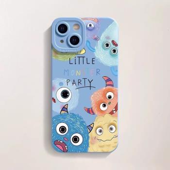 小怪獸維加適用蘋果15手機殼iPhone14ProMax新款13Pro透明16e保護套12防摔11por超薄XR卡通女8plus全包男7