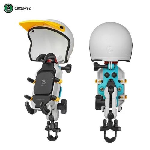 五匹彩甲減震6.0手機支架摩托車手機支架導航支架無線充電防水