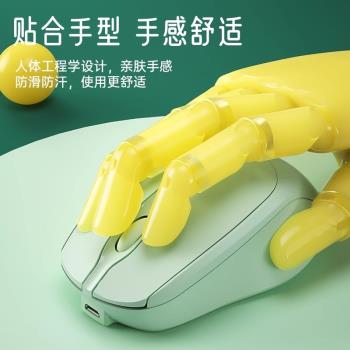 藍芽無線鼠標靜音可充電人體工學辦公遊戲滑鼠筆記本臺式電腦通用